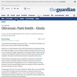 Old music: Patti Smith – Gloria