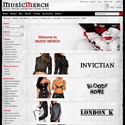 Music Merch, Rock, Metal, Extreme, Dark, Punk, online shop
