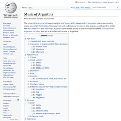 Music of Argentina - Wikipedia