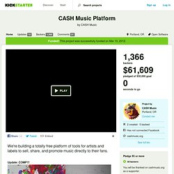 CASH Music Platform by CASH Music