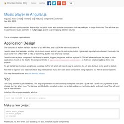 Music player in Angular.js - Drunken Coder Blog