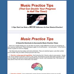 Music Practice Tips
