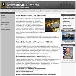U.S. Army Music - Serving the Nation through Music