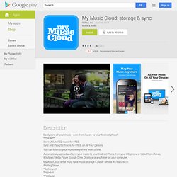 My Music Cloud: storage & sync