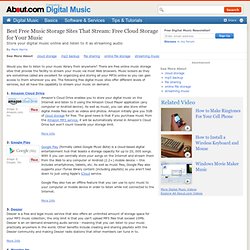Top 5 Free Music Storage Sites That Stream – Upload and Listen to Your MP3 Music Anywhere