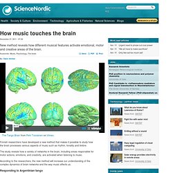 How music touches the brain