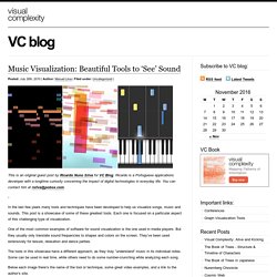 Music Visualization: Beautiful Tools to ‘See’ Sound
