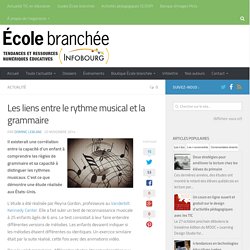 Les liens entre le rythme musical et la grammaire