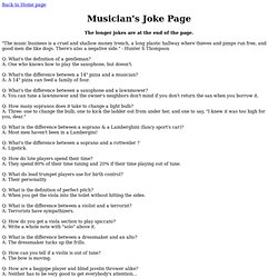 Musician's Joke Page