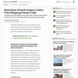 Musicians Friend Coupon Codes - Free Shipping Promo Code