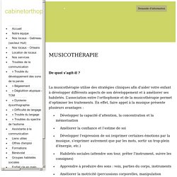 cabinetorthophoniecomnew - MUSICOTHÉRAPIE
