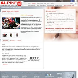 Alpine MusicSafe Classic - Professional Ear Plugs for Musicians & DJ's