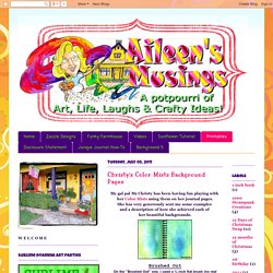 Aileen's Musings: Christy's Color Mists Background Pages