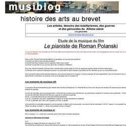 La musique du film Le pianiste - Sujet - Histoire des arts - 3ème - Brevet
