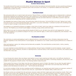 Muslim Women in Sport