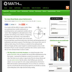 Ten Must Read Books about Mathematics