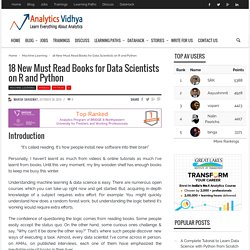 18 New Must Read Books for Data Scientists on R and Python