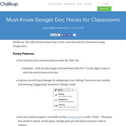 Must-Know Google Doc Hacks for Classrooms