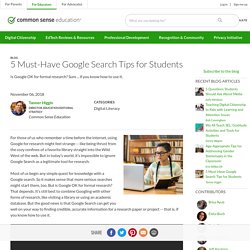 5 Must-Have Google Search Tips for Students