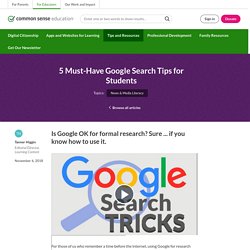 5 Must-Have Google Search Tips for Students