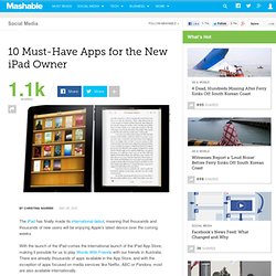 10 Must-Have Apps for the New iPad Owner