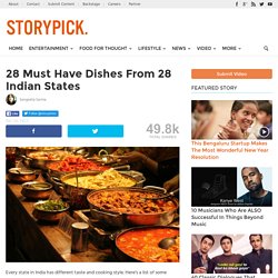 28 must have dishes from 28 Indian states