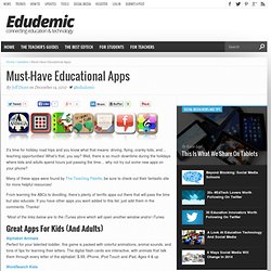 50 Must-Have Educational Apps