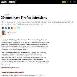 20 must-have Firefox extensions