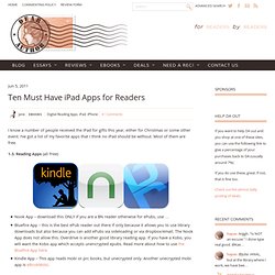 Ten Must Have iPad Apps for Readers