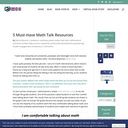 5 Must-Have Math Talk Resources