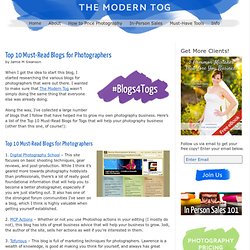 Top 10 Must-Read Blogs for Photographers