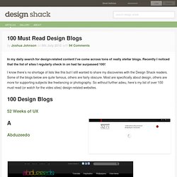100 Must Read Design Blogs