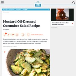 Mustard Oil-Dressed Cucumber Salad Recipe