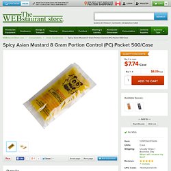Spicy Asian Mustard 8 Gram Portion Control (PC) Packet 500/CS
