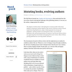 Mutating books, evolving authors