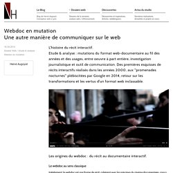 Webdoc en mutation, une autre manière de communiquer sur le web.