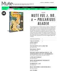 Mute Vol 2, No. 0 − Precarious Reader