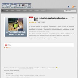 Carte mutualisée applications tablettes en EPS