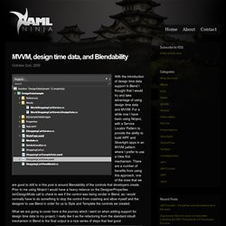 MVVM, design time data, and Blendability – xaml ninja