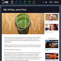 My 14-Day Juice Fast