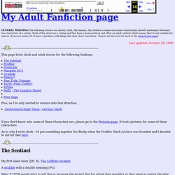 My Adult Fanfiction Page