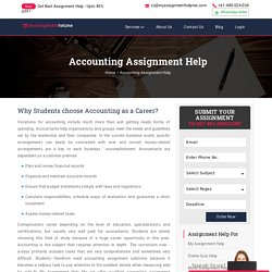 My Assignment Help Me - Accounting Assignment Help