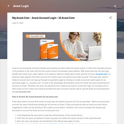 My.Avast.Com - Avast Account Login - Id.Avast.Com