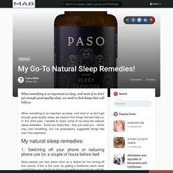 My Go-To Natural Sleep Remedies!