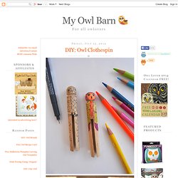 DIY: Owl Clothespin