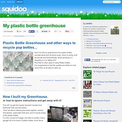 My plastic bottle greenhouse