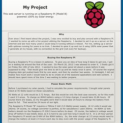 My Raspberry Pi Project