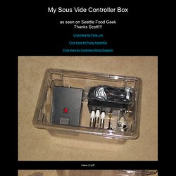My Sous Vide Controller Box