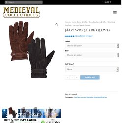 Hartwig Suede Gloves - MY100298 - Medieval Collectibles