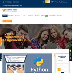 Python Programming Assignment Help in AUS,UK & USA- MyAssignmentExperts